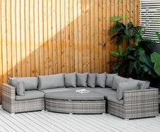 LIMITED DEAL 6 PCs Outdoor Rattan Wicker Sofa Set