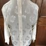 Cream Jaeger Long Sleeve Blouse Size 10 Image 3