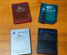 PlayStation 2 8MB Memory Cards