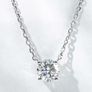 Certified Diamond Pendant necklace: 14K Solid Gold Image 6