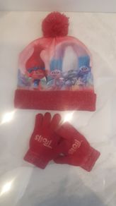 Trolls hat and matching gloves