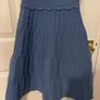 Sandro Blue Knit Beaded Dress - (UK 8/10) -  Square Neck Image 3