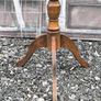 Antique Edwardian/1930s Wooden Floor Lamp with Built-In Wine Table Image 5