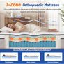 King Size Mattress, 25cm 7-Zone Hybrid Orthopedic for Back Support 1000 Pocket Springs +Memory Foam, Medium Firm, Motion Isolation, Reinforced Edges, Cooling Breathable Image 9