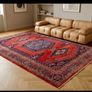 Art Deco XL 11ft x 8ft Persian Wiss Hand Knotted Rug Carpet Image 2