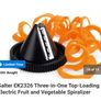 AS NEW House/Home Clearance SALTER EK2326 Three-in-One Top-Loading Electric Fruit and Vegetable Spiralizer (carrots, butternut squash, cucumber, zucchini noodles, etc) Image 5