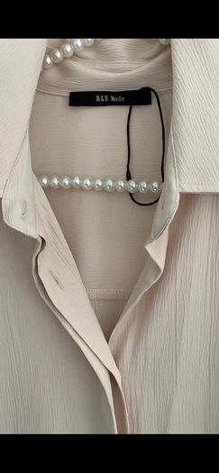 long shirt beige free size long shirt