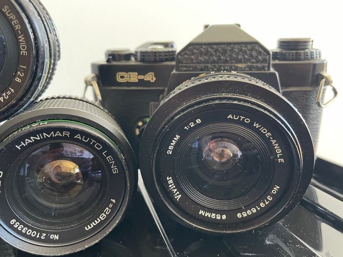 Chinon camera & 9x lenses Pentax K mount