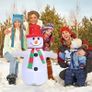 4FT Christmas Decorations Inflatable Snowman, Outdoor Xmas Decorations Built-in Bright LED Light Blow Up Yard Inflatable Christmas Decorations for Indoor Garden Image 3