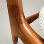 Iconic Danish Mid-Century Teak & Wool Dining Chairs by Schionning & Elgaard Image 8