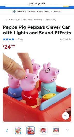 Peppa Pig Peppa's Clever Car with Lights and Sound Effects