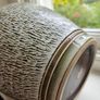 Denby Studio Pottery Bracken Pattern 12.5" Vase Mottled Textured Stoneware Image 2