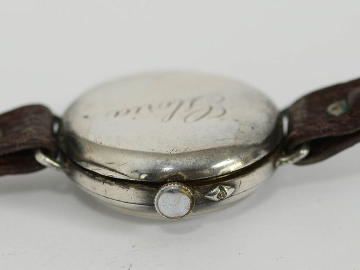 Vintage Silver Trench Wrist Watch