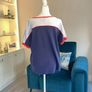 Ladies Navy, White & Red Tee Shirt from West Quay Carrig Donn Image 8