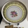 French vintage very large 33cm special  porcelain cake plate Image 2