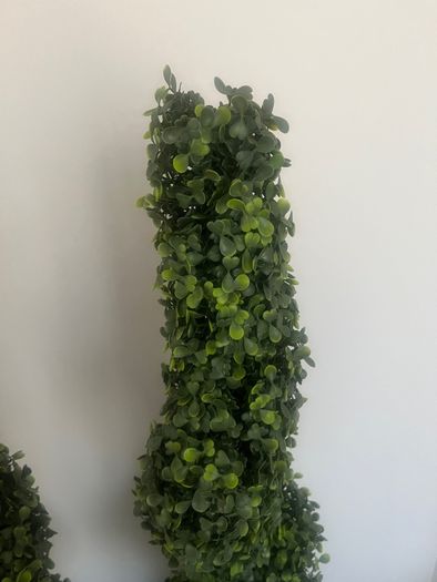 Artificial 120cm 4ft Boxwood Spiral Topiary Tree Brand New