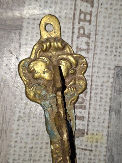 2 Vintage Bronze/Brass Dragon Wall Hooks Ornate Coat Hooks Hat Rack Farmhouse Home Decor