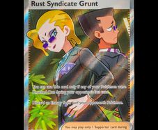 Rust Syndicate Grunt 112/084 Trainer Ultra Rare Holo Mega Evolution Pitch Black Pokemon Card