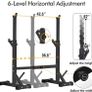Squat Rack Barbell Stands Free Bench Press Strength Training Dumbbell Racks Height Adjustable Weight Lifting Rack for Home Gym MULTIPLE COLOURS AVAILABLE (FREE POSTAGE) Image 6
