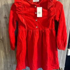 BNWT Girls Red Dress 7-8