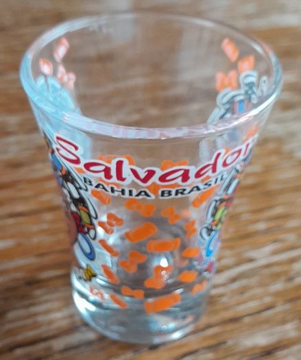 Colourful shot glass (from Brazil)