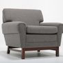 Vintage Grey Tweed Armchair, Sweden, 1960s. Image 2