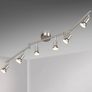 LED Ceiling Light Rotatable, 6 Way LED Ceiling Spotlight, Matt Nickel & Swivelling Design, Including 6 X 4W GU10 LED Bulbs (MULTIPLE COLOURS) Image 7