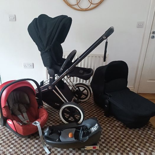 Cybex Priam travel system with lie flat car seat