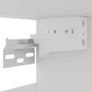 4 Piece Kitchen Cabinet Set High Gloss White Chipboard Image 6