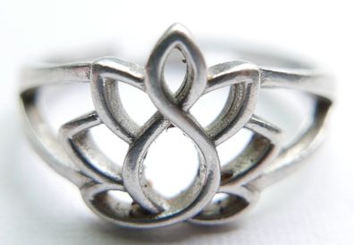Vintage Lotus Sterling Silver 925 Ring (adjustable size) 2,72g