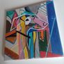 Original Painting of a Dog Framed Original Abstract Painting of Dog  Fauvist Art Figurative Art Image 9