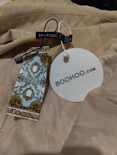 Boohoo Petite Pearl Detail Blazer Dress New With Tags