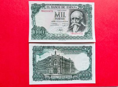 Spain  1000 Pesetas  1971    ( UNCIRCULATED ) Commemorative  Issue 1874 -  1974