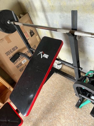 Bench press+ adjustable dumbbells