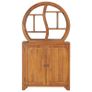 Cabinet with Yin Yang Shelf 70x30x130 cm Solid Teak Wood Image 3