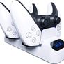 FREE EXPRESS SHIPPING PS5 Controller Charging Station made for PlayStation 5 Console DualSense PS5 Controllers - Twin Docking charging Station PS5 Accessories Solution - Pearl White Edition Image 5