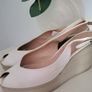 Alberto Zago Milano leather peep toe wedges Sz 40 (Fit 6.5 - 7 UK)  Rrp 150 (New) Image 4