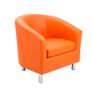 Tub Waiting room / Reception Armchair metal feet - Faux Leather Image 2