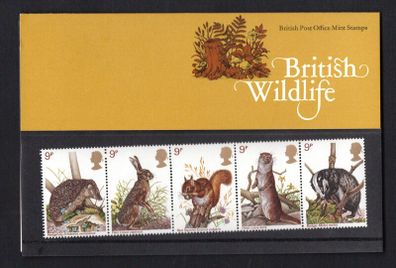 1977 Great Britain Wildlife Protection Commemorative Stamps Presentation Pack