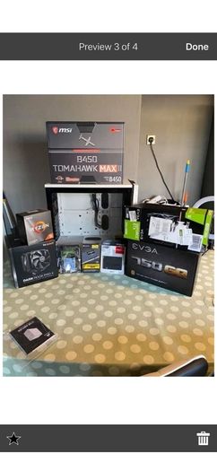 gaming pc and two monitors