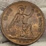 Great Britain 1938 King George VI Penny Possible Obverse Mint Error Planchet Error Image 4