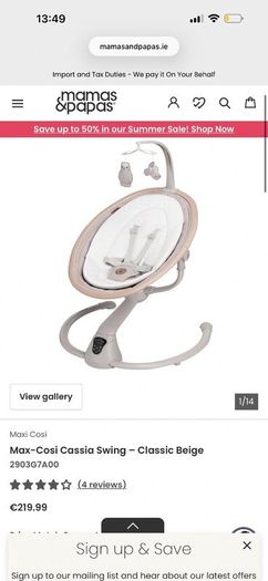 Maxi Cosi Baby Swing