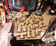 20 x 3 quater brass plumbing fittings