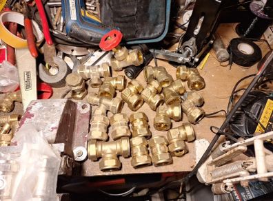 20 x 3 quater brass plumbing fittings