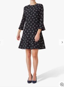 Hobbs Natalia Circle Print Dress UK 10