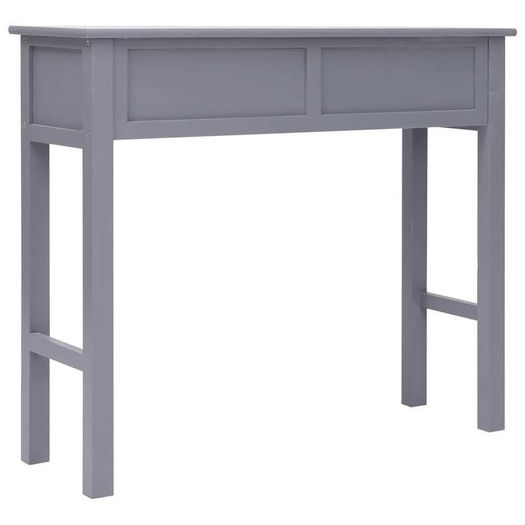 Console Table Grey 90x30x77 cm Wood
