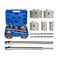 9Pcs Masonry Concrete Hole Saw Kit