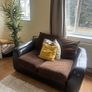Leather & Fabric 3+2 Sofa Suite Image 3