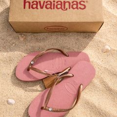 Havaianas Flip flops with Swarovski stone size 37/38