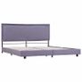 Bed Frame Light Grey Fabric 180x200 cm 6FT Super King Image 4